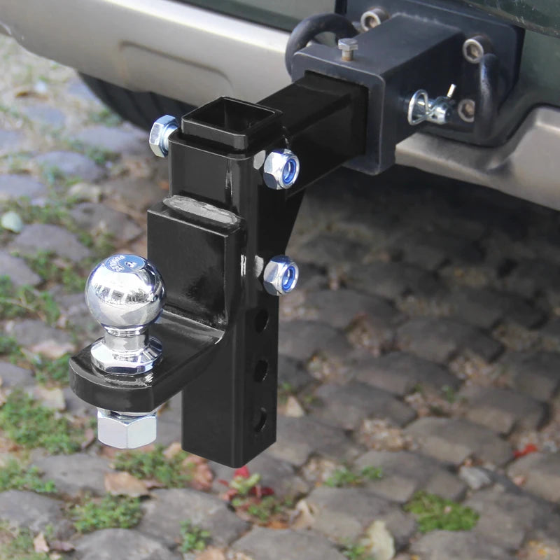 Adjustable Lifting Trailer Arm Fits Rear Bumper with 2inch Receiver Use Tow Hook Parts Trailer Hitch Camping Car Accessories 6