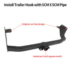 For BYD Equation Leopard Tai 7 Car Tow bar Parts Steel Trailer Rear Bumper Towing Hook Vehicle Trailer Hitch Accessories Caravan 2