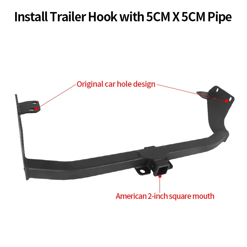 For BYD Equation Leopard Tai 7 Car Tow bar Parts Steel Trailer Rear Bumper Towing Hook Vehicle Trailer Hitch Accessories Caravan 2