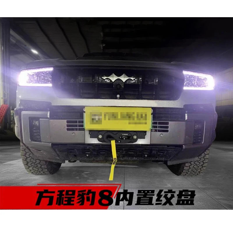 For BYD Formula Leopard 8 Steel Winch Tray Bracket Parts Trailer Hitch B8 Winch Mounting Rack Holder Car Frame Accessories 5