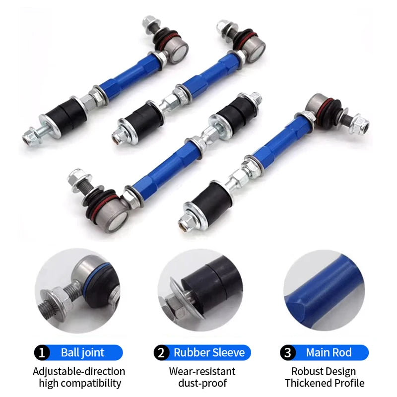 PRADO LC120LC150 FJ Adjustable Balance Bar Trailer Hitch Off-road Car Accessories Ball Head Pull Rod Tie Rod Ends Plum Skewer 5