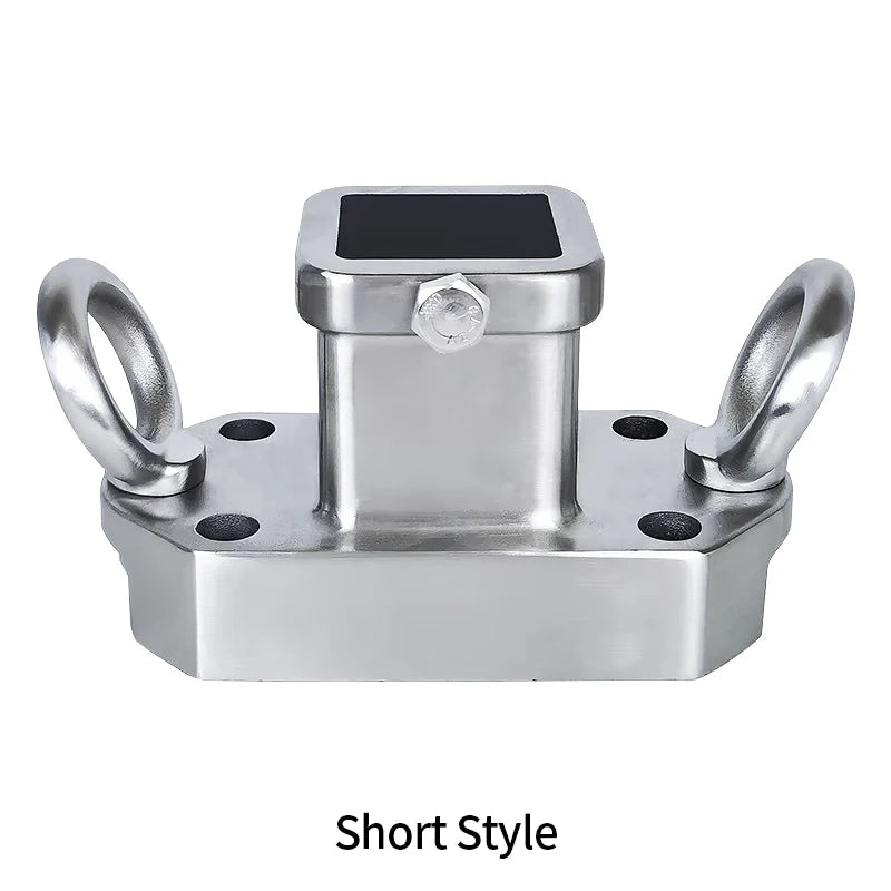 304 Stainless Steel Towing Square Mouth Base with 2inch Receiver for 2003-2023 Prado Trailer Hitch Offroad Parts Car Accessories 2