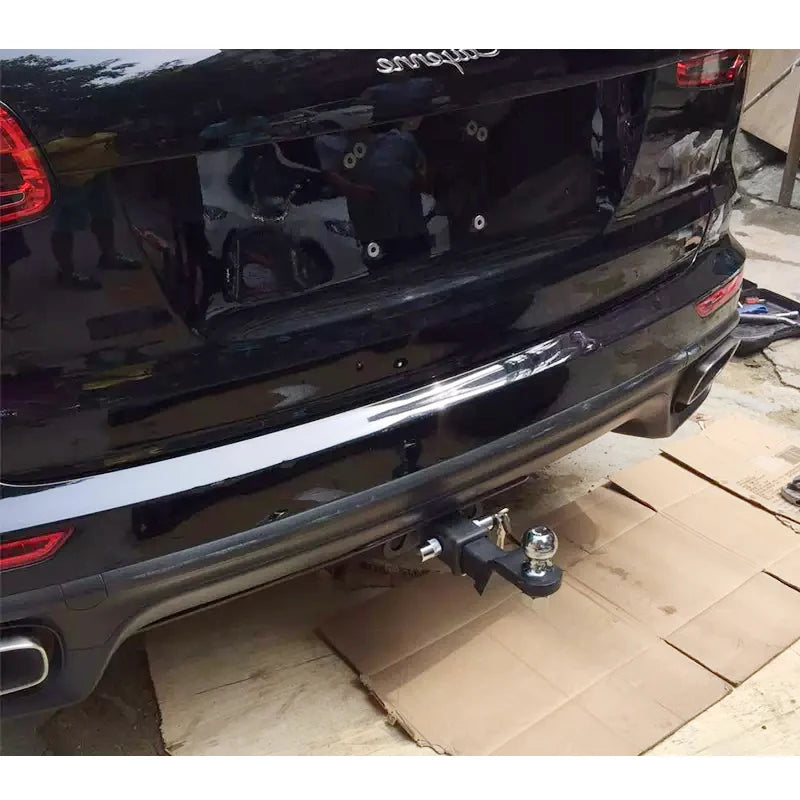 For New Cayenne Steel Trailer Rear Bumper 8000LBS with 2inch Receiver Car Tow bar Towing Hook Vehicle Trailer Hitch Accessories 5