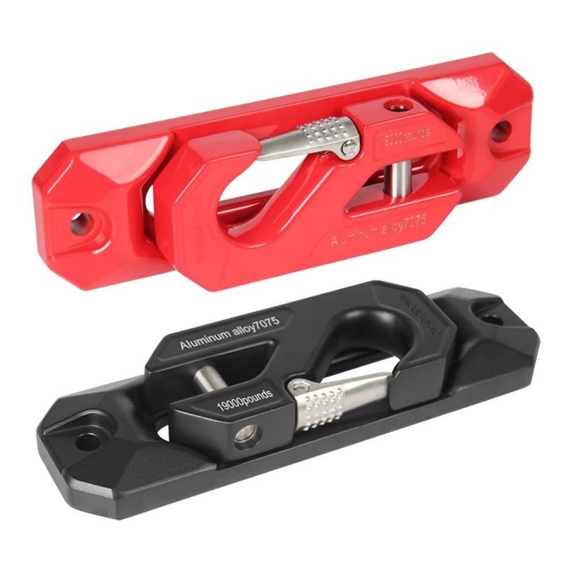 Forged Winch Hook 19000LBS Winch Rope Guide and Trailer Hitch 7075 Aluminum Towing Hook Parts Winch Fairlead Car Accessories 1