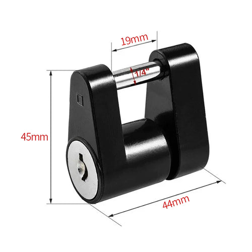 1/4 Inch Anti-Theft Trailer Coupler Lock Universal Trailer Lock Hitch Ball Security Rustproof Trailer Parts & Accessory OEM 2