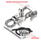 Prado Stainless Steel Trailer Hitch 50mm Ball Head with Detachable Shackle Off-road Refit Tow Hook Parts Accessories 5