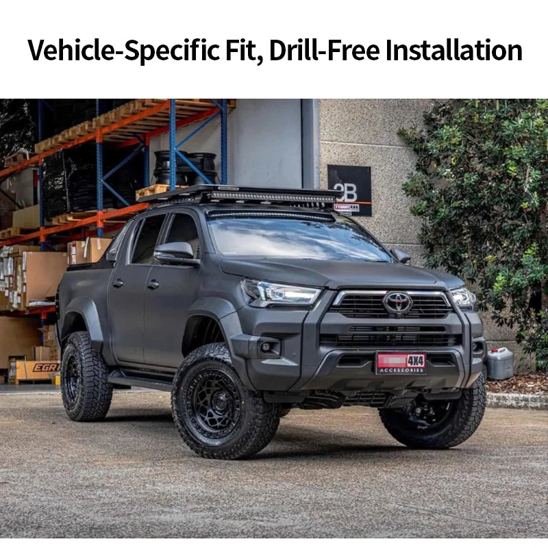 For Toyota Hilux Revo Steel Winch Tray Bracket Parts Winch Mounting Rack Holder Trailer Hitch Car Winch Cradle Accessories Frame 3