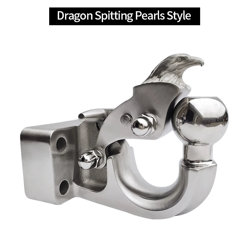 For Pajero V97 V93 V73 Offroad Trailer 304 Stainless Steel Towing Hook with Tow Ball Trailer Hitch Base Install Car Accessories 6