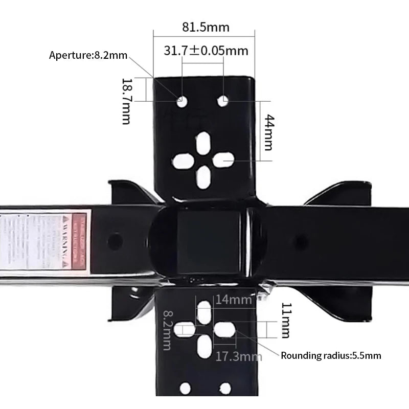 New High Quality Scissor Type Parking Support RV Trailer Jack Leg Hitch Accessories 1125kg Load Capacity for Retrofit/Upgrade 3