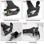 Universal 4x4 Off-Road Steel Car Awning Bracket Roof Rack Awning Mount Tent Bracket for Car Roof Luggage Rack Side Awning Holder 4