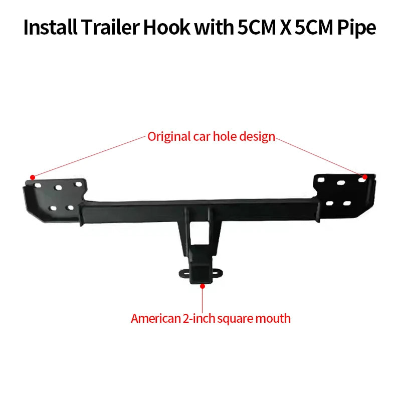 For BYD Equation Leopard Tai 3 Steel Trailer Rear Bumper Parts Car Tow bar Towing Hook Vehicle Trailer Hitch Accessories Caravan 2