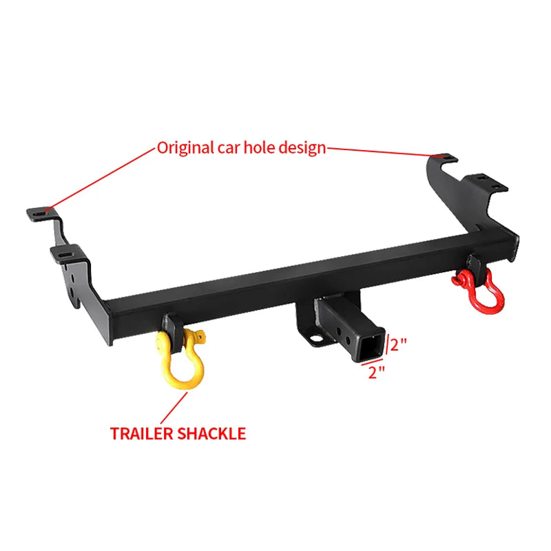 Great Wall Wingle 5 Car Tow bar Towing Hook Steel Rear Bumper Have Two Shackle Vehicle Trailer Hitch Accessories Coupling Device 2