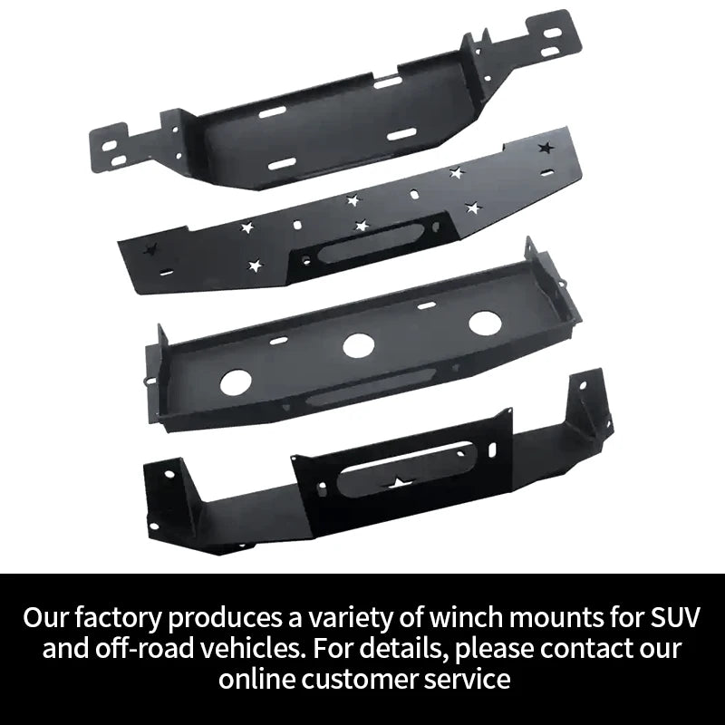 For Toyota LC70 Series LC75 Lc76 Steel Winch Tray Bracket Car Winch Mounting Rack Holder Winch Cradle Trailer Hitch Accessories 6