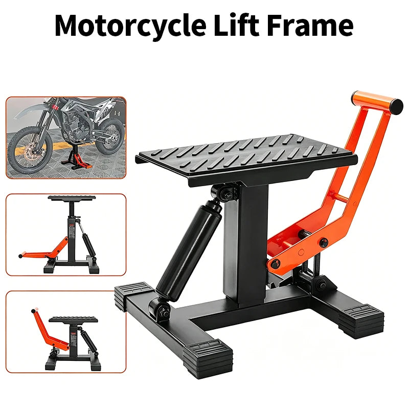 Motorcycle Repair Lift Stand Heavy Duty Service Lift Frame Professional Motorcycle Maintenance Tools for Workshop Garage Repair 2