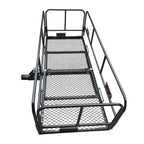 Car Rear 2inch Receiver Folding Luggage Basket Frame Hitch Rack for Travel Camping Trailer Hitch Camp Trailer Accessories 1
