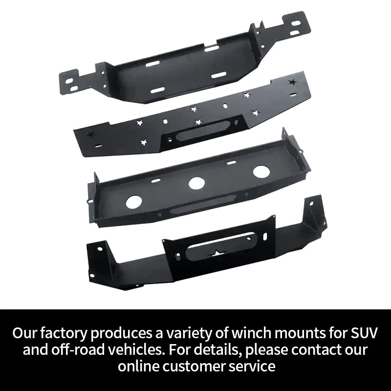 For Ram1500 TRX Steel Winch Tray Bracket Winch Mounting Rack Holder Parts Winch Frame Trailer Hitch Car Accessories Winch Cradle 6