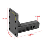 Steel Trailer Hitch Tow Hook Adjust Connector Trailer Compatible for 2-inch square Mouth Receiver Camp Trailer Car Accessories 4
