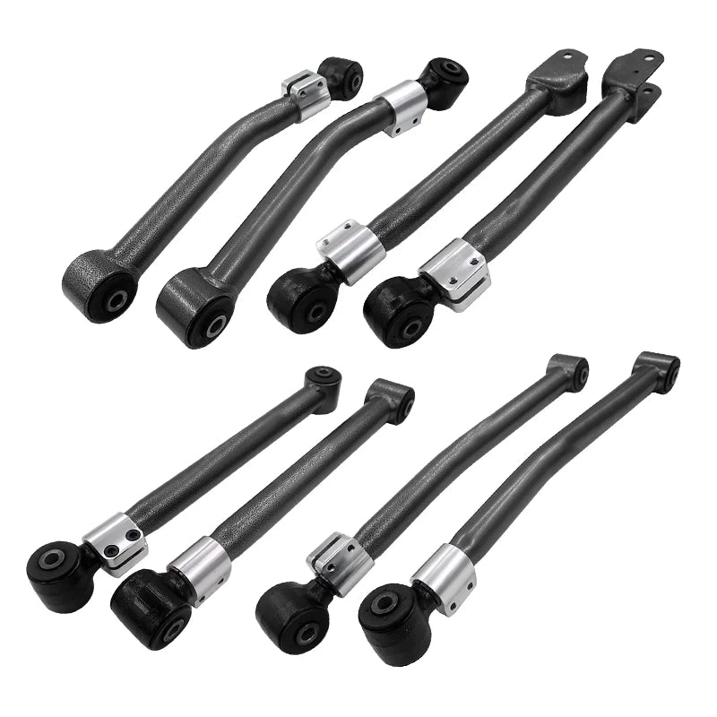 Fits Wranglers JK Adjustable-Length Eight-Short bar Linkage Front and Rear Axle Rod Thrust Rod Trailer Hitch Car Accessories 1