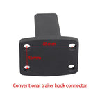 Trailer Rear Bumper Square Mouth Connector Towing Hook 5*5CM Pipe Convert 85*45CM Hole Trailer Hitch Pintle Hook Accessories 6
