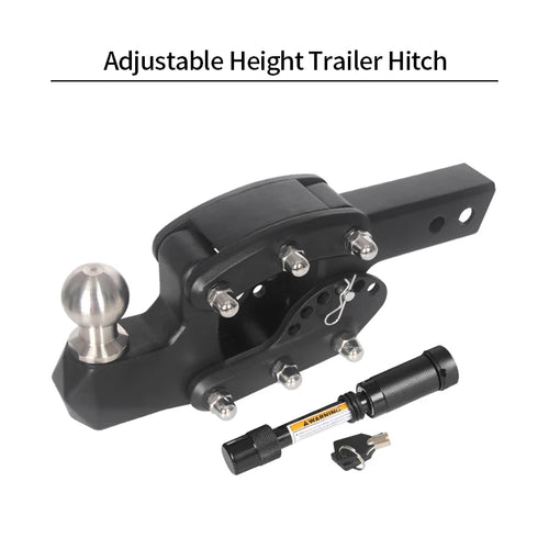 20000LB Multi Level Height Adjustable Trailer Hook for 2inch Receiver Rear Bumper Trailer Hitch Parts Tow Hook Car Accessories 1