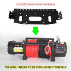 For 2021 ISUZU Series Pickup Front Bumper Winch Tray Bracket Parts Trailer Hitch Winch Mounting Rack Holder Frame Accessories 4