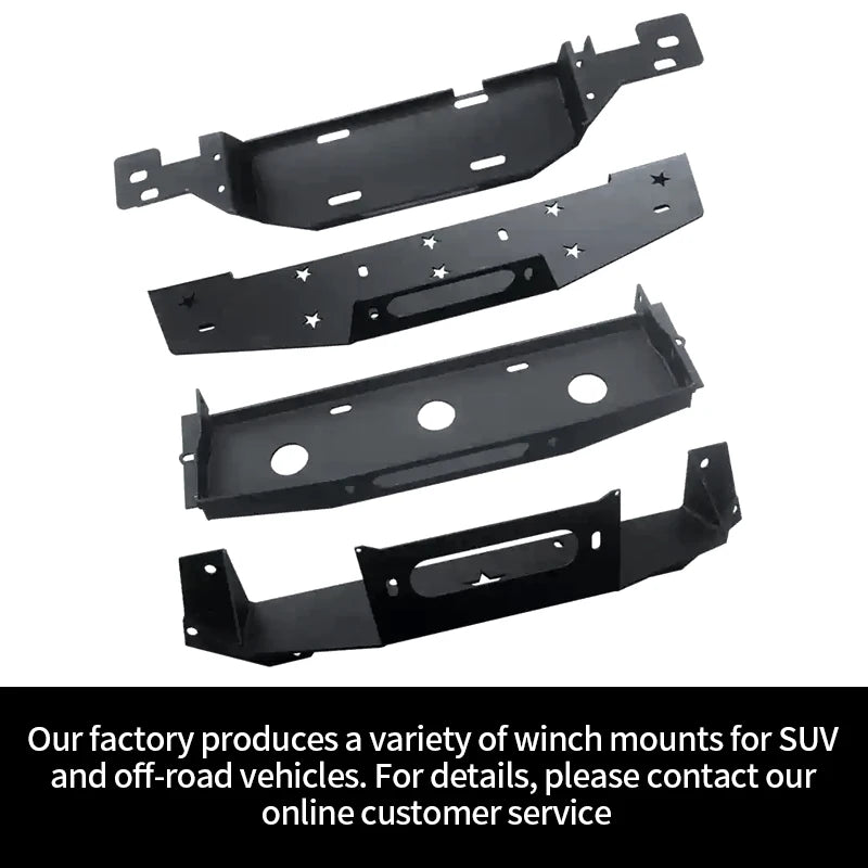 2023 New Haval H5 Steel Front Bumper Winch Tray Bracket Parts Winch Mounting Rack Holder Trailer Hitch Frame Car Accessories 6