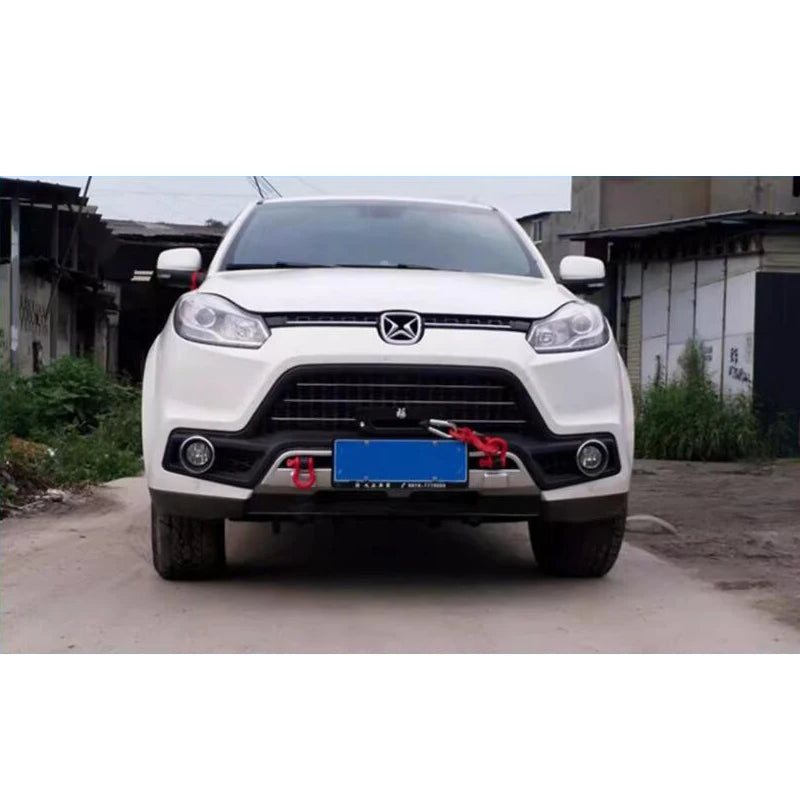 For JMC Yusheng S350 Steel Winch Tray Bracket Parts Front Bumper Trailer Hitch Winch Frame Mounting Rack Holder Car Accessories 6