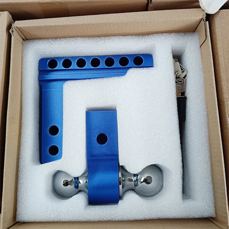 Aluminum Alloy Trailer Arm Dual Ball Parts 6-inch 7-hole Height Adjustment Tow Hook Trailer Hitch Camp Trailer Car Accessories 5