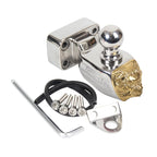 Lion's Mask Stainless Steel Trailer Hook With Trailer Ball for Patrol Y62 Trailer Hitch Refit Parts Camp Trailer Accessories 1