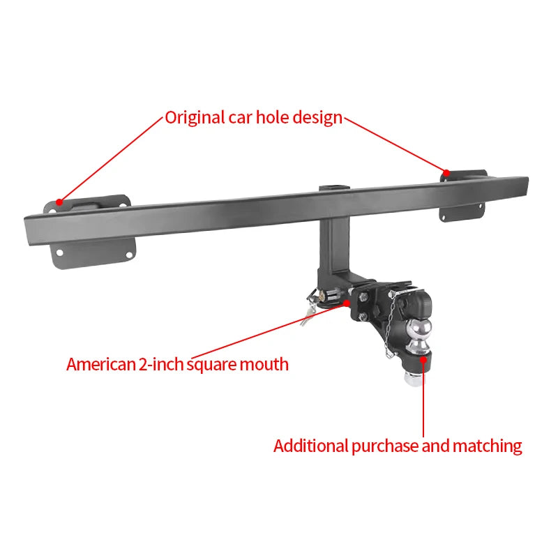 For Jaguar F-PACE SUV Car Tow bar Parts Steel Trailer Rear Bumper Towing Hook Vehicle Trailer Hitch Accessories Coupling Device 3