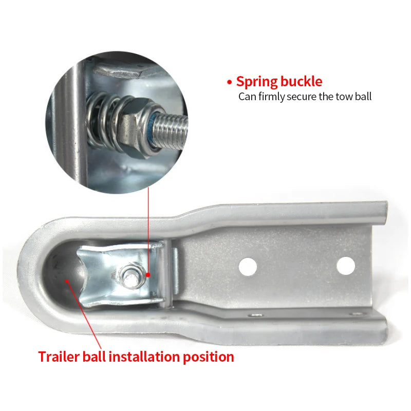 New 1-7/8 X 3 Inch Steel Tow Hook Ball Head Buckle Cover for Trailers RVs Yachts-Trailer Hitch Parts Accessories 2000lbs Max 4