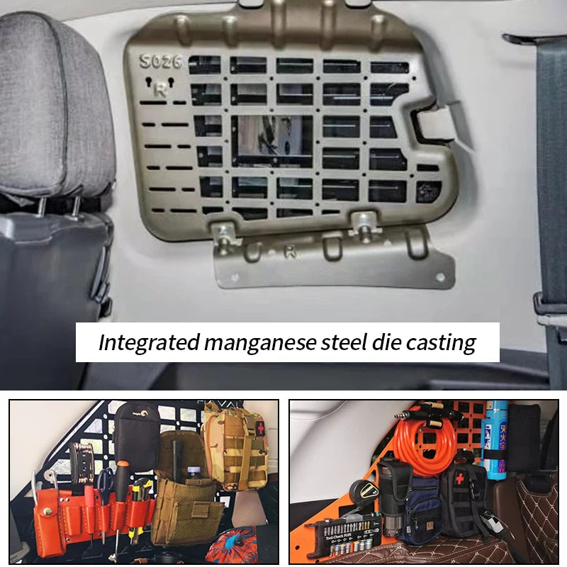 PAJERO Rear Side Windows Steel Mesh Bracket Car Interior Modification Accessories for Trailers 2