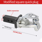Forging Viper Trailer Hook Rear Bumper Install 85mm X 45mm Hole Trailer Hitch Camp Trailer Accessories Tow Hook 5