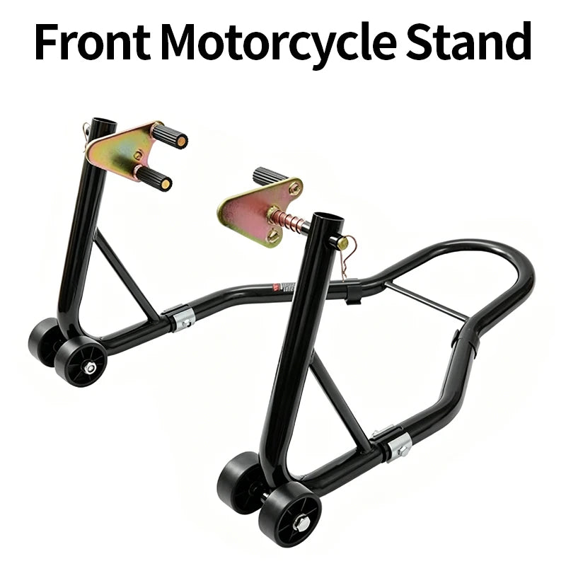 Motorcycle Front Wheel Lift Stand Parts Steel Front Paddock Stand Wheel Lift Support Repair Maintenance Holder for Motorbike 1