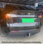For Tesla 2020-2023 Model Y Steel Trailer Rear Bumper Coupling Parts Car Tow bar Towing Hook Vehicle Trailer Hitch Accessories 4