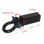 10000LBS Trailer Hitch With 3/4 Rotatable Shackle Arm for 2inch Receiver Car Rear Bumper Pintle Tow Hook Off-road Accessories 2