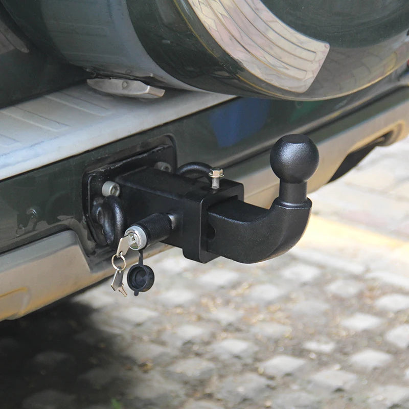 Black Solid Universal Trailer Ball Trailer Hitch Trailing Arm Off-road Refitting Tow Hook Parts & Car Accessories 4