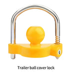 Heavy Duty Anti-Theft Trailer Coupler Lock Universal Adjustable Solid Steel Hitch Ball Security Rustproof Towing Device Parts 1