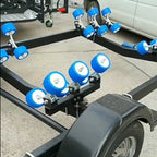 New High Quality PVC Blue Trailer Keel Roller Yacht Towed Motorboat Trailer Hitch Accessories Easy Go 200kg Max Payload 6