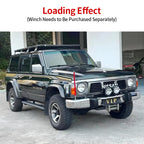 For Nissan Patrol Y60 Steel Front Bumper Winch Tray Bracket Parts Winch Mounting Rack Holder Trailer Hitch Car Winch Cradle 5