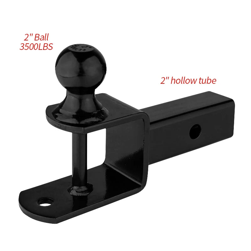 Fits 2-inch Receiver ATV/UTV Single Ball Head Beach Bike Small Trailer Arm Trailer Hitch Camp Trailer Accessories 4