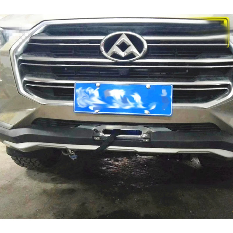 For MAXUS D90 D90Pro Pickup Truck Binch Mounting Rack Holder Pats Steel Winch Tray Bracket Trailer Hitch Frame Car Accessories 6
