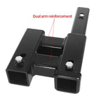 Trailer Hitch Heavy Steel Design Dual Tow Hitch Extension Receiver for a 2-inch Receiver 4