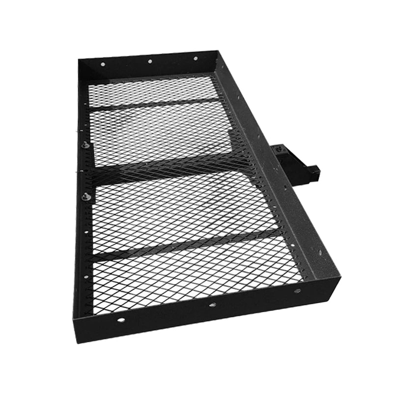 Mesh Style Short Trailer Basket, Rear Trailer Luggage Rack for Travel Camping SUV Trailer Hitch Camp Trailer Accessories 1
