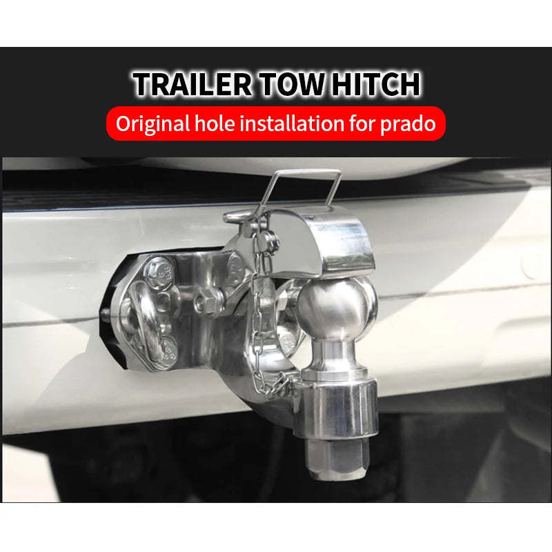 Prado High Strength Steel Tow Hook Original Hole Rear Bumper Installation Trailer Hitch Parts & Car Accessories 2