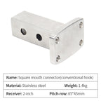 Square Mouth Stainless Steel Connector With Trailer Hook for Trailers & Parts Accessories 4