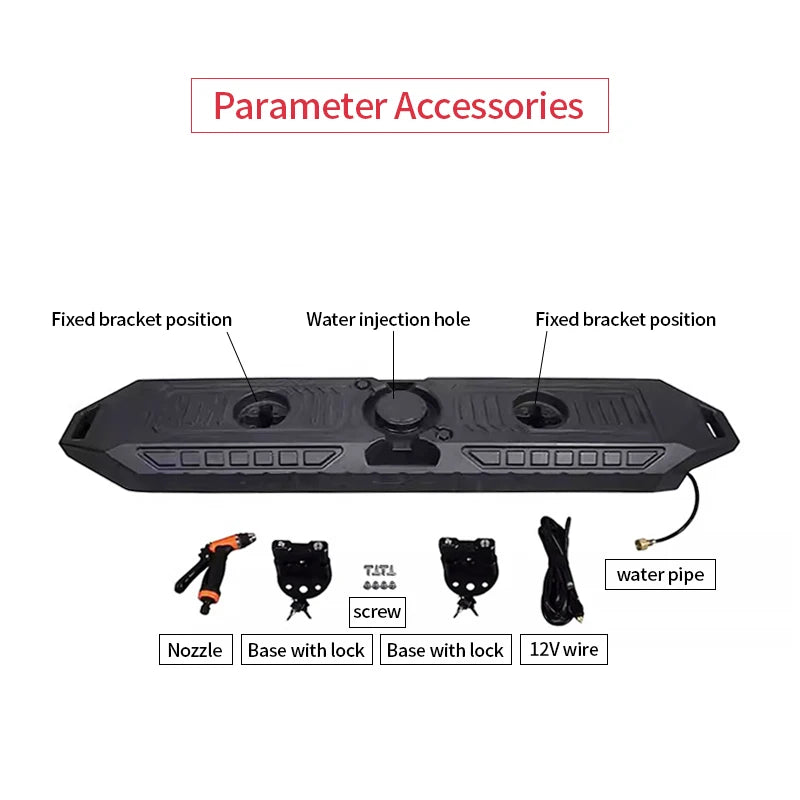 4X4 Car Offroad Roof Water Storage Tank Outdoor Camping 30L Capacity with Pressure Plastic Water Tank Trailer Hitch Accessories 2