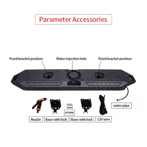 4X4 Car Offroad Roof Water Storage Tank Outdoor Camping 30L Capacity with Pressure Plastic Water Tank Trailer Hitch Accessories 2