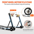 Motorcycle Front Wheel Lift Stand Parts Steel Front Paddock Stand Wheel Lift Support Repair Maintenance Holder for Motorbike 3