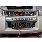 For PRADO LC150 Front Bumper Steel Winch Tray Bracket Trailer Hitch Winch Mounting Rack Holder Car Winch Cradle Accessories 4
